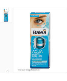Balea Aqua Augen Roll-On Gozetrafi deri ucun Roller