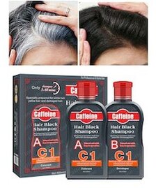 Caffeine Black Hair Shampoo-Ağ saçları 5 dəqiqədə qaraldan şampun