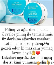 Üz dərisini ağardıcı maska