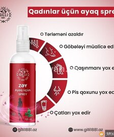 Qadınlar üçün ayaq spreyi